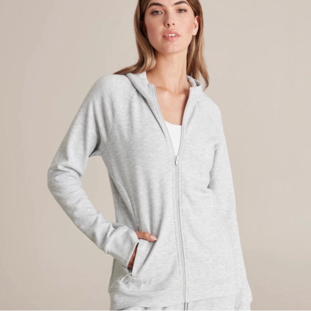 Calvin Klein Women's Gray Zip-Up Hoodie